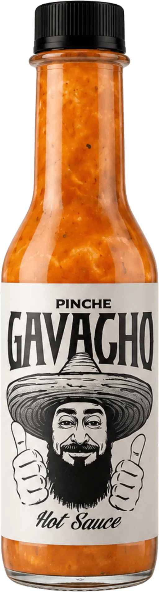 Pinche Gavacho hot sauce bottle